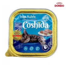 خوراک کاسه‌ای ووم گربه کوشیدا با طعم ماهی Coshida with Fish وزن 100 گرم