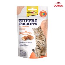 تشویقی مغزدار گربه جیم کت با طعم سالمون GimCat Nutri Pockets Salmon
