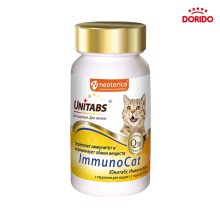 مکمل افزایش ایمنی بدن گربه یونی تبز مدل Unitabs ImmunoCat with Taurin بسته 120 عددی