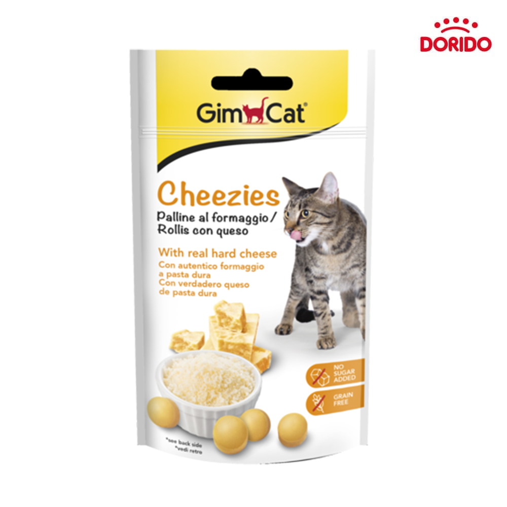 تشویقی گربه جیم کت GimCat Cheezies با طعم پنیر