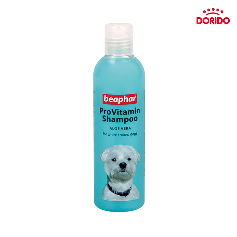 شامپو آلوورا سگ های مو سفید بیفار مدل Beaphar ProVitamin Shampoo ALOE VERA حجم 250 میلی لیتر