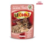 پوچ گربه لچت با طعم سالمون و تن در سس Lechat with Salmon & Tuna in Sauce