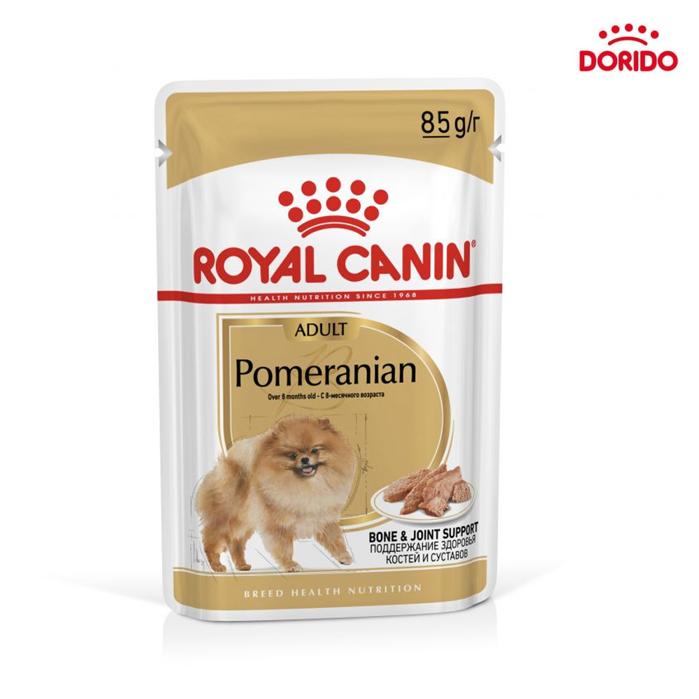 غذای مرطوب پوچ سگ رویال کنین پامرانین مدل Royal Canin Pomeranian Adult Pouch