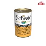 کنسرو غذای گربه شسیر با طعم ماهی تن و ساردین مدل Schesir Tuna With Sardines وزن 140 گرم