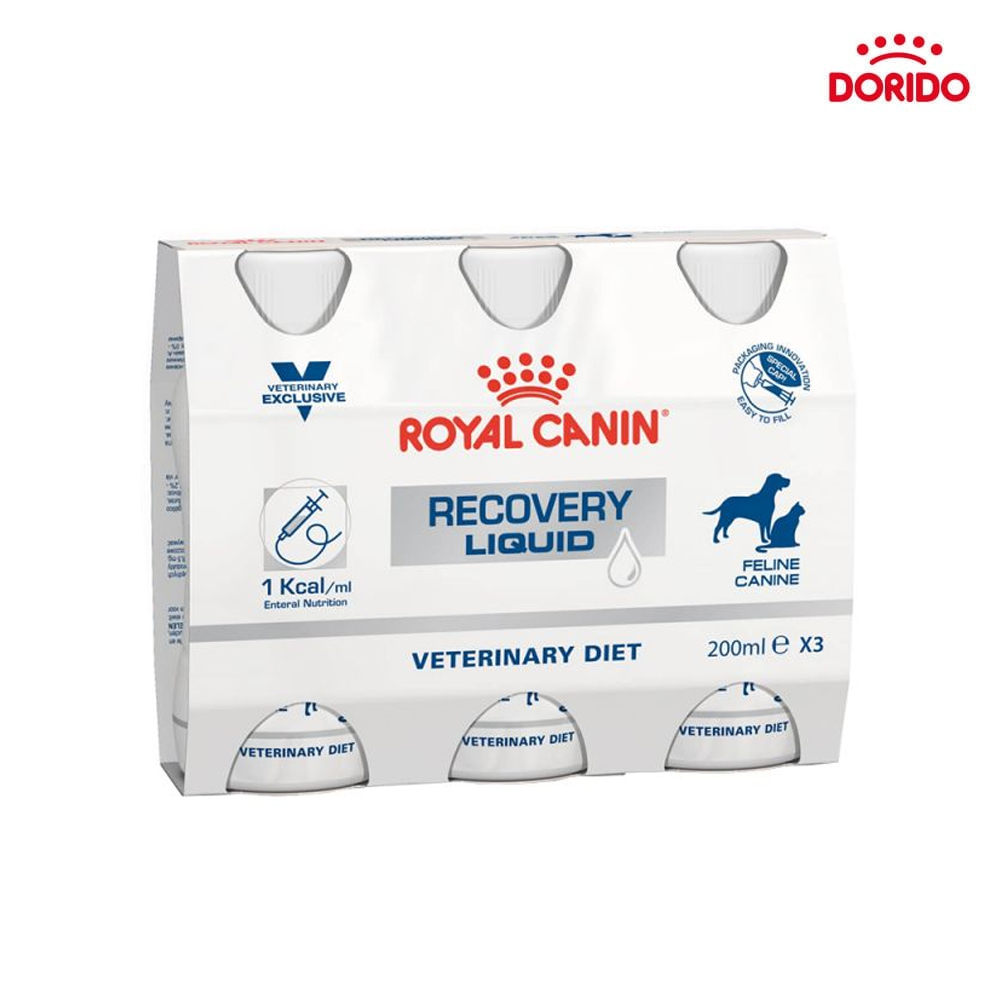 مایع خوراکی ریکاوری سگ و گربه رویال کنین مدل Royal Canin Recovery Liquid 200ml