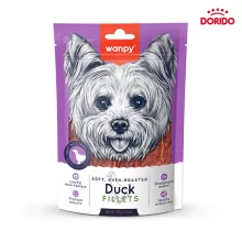 تشویقی سگ ونپی فیله اردک مدل Wanpy Soft, Oven Roasted Duck Fillets Dog Treat وزن 100 گرم
