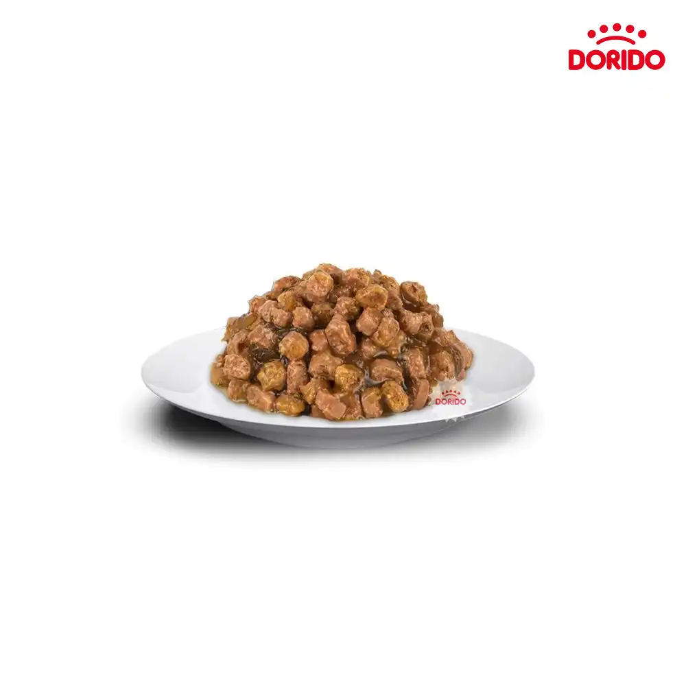 غذای مرطوب یا همان پوچ گربه عقیم شده فلیشیا با طعم مرغ در ژله مدل Felicia Sterilised with Chicken in Jelly 85g