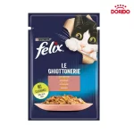 پوچ گربه فلیکس با طعم سالمون در ژله مدل Purina Felix Salmon in Jelly