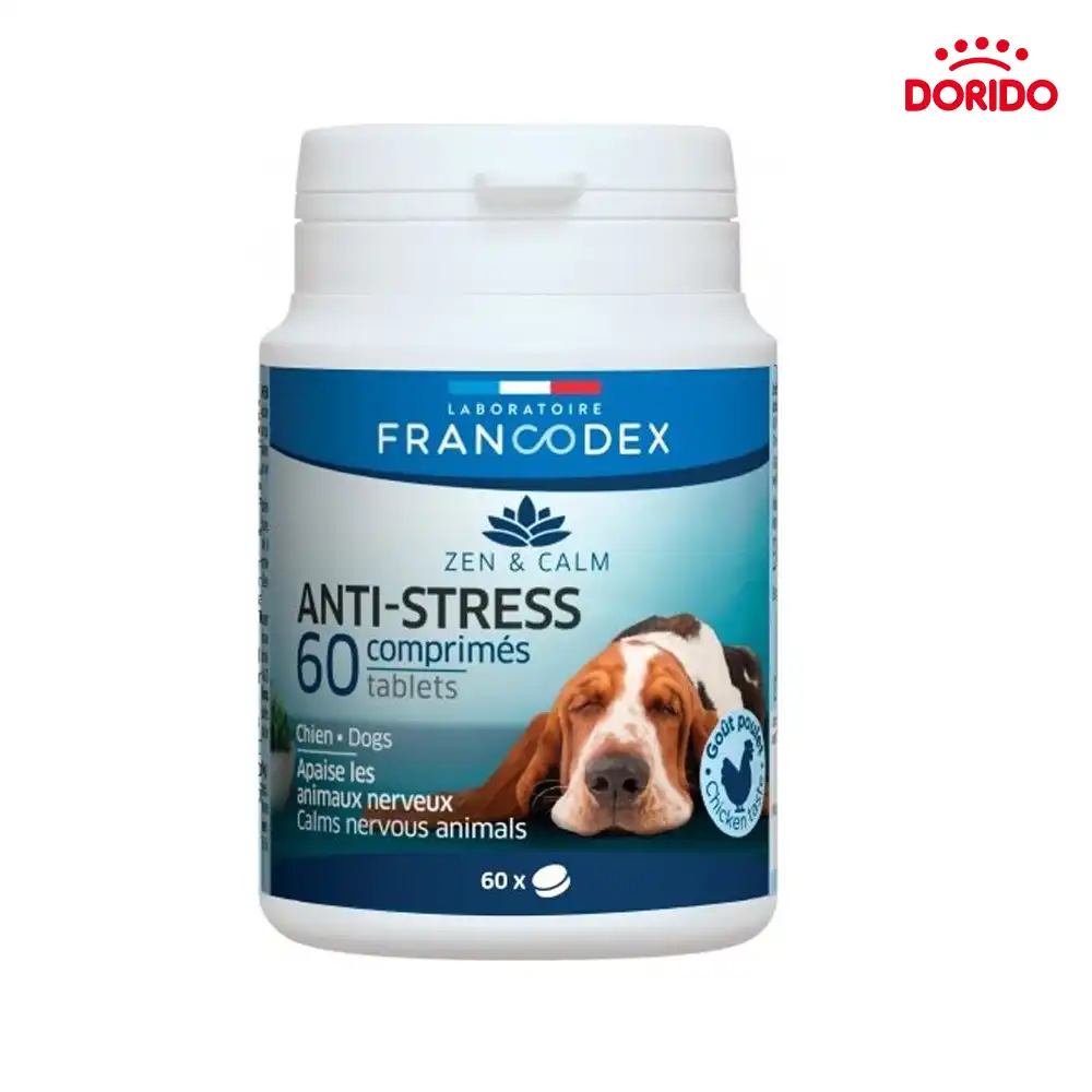 قرص ضد استرس سگ فرانکدس مدل Francodex Anti Stress Tablets تعداد 60 عدد