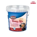 راجع به محصول تشویقی سافت اسنک بانی میکس سگ تریکسی مدل Trixie Soft Snack Bony Mix وزن 500 گرم