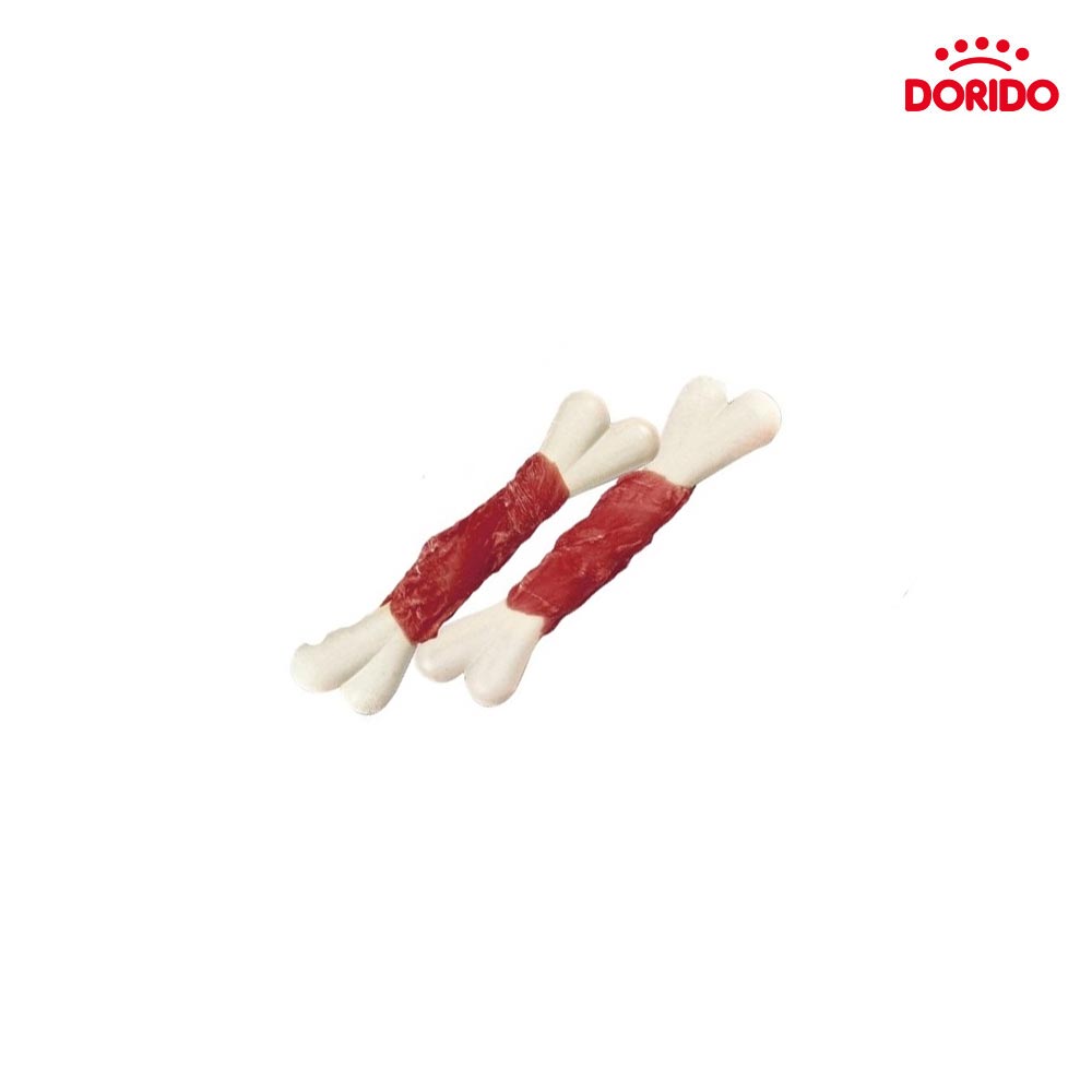 تشویقی سگ ونپی مدل گوشت اردک و کلسیم – Wanpy Duck Jerky & Calcium Bone Twists 100g