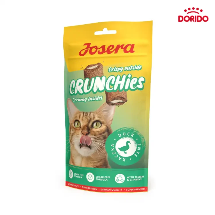 تشویقی مغزدار کرانچی گربه جوسرا با طعم اردک مدل Josera Crunchies Duck