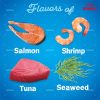 غذای خشک گربه فریسکیز با طعم ماهی تن، سالمون، میگو و جلبک دریایی وزن 1.4 کیلوگرم
