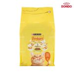 غذای خشک گربه بالغ فریسکیز با طعم مرغ و سبزیجات Purina Friskies