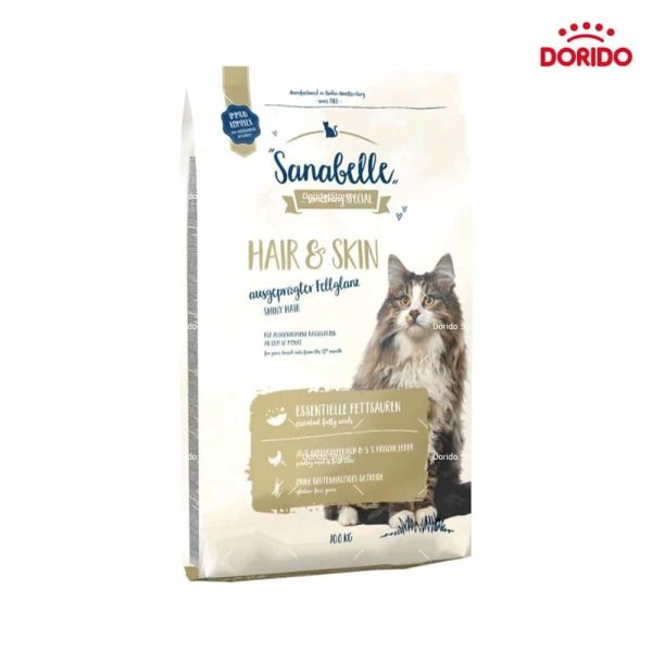 غذای خشک گربه برند سانابل مدل Hair&Skin