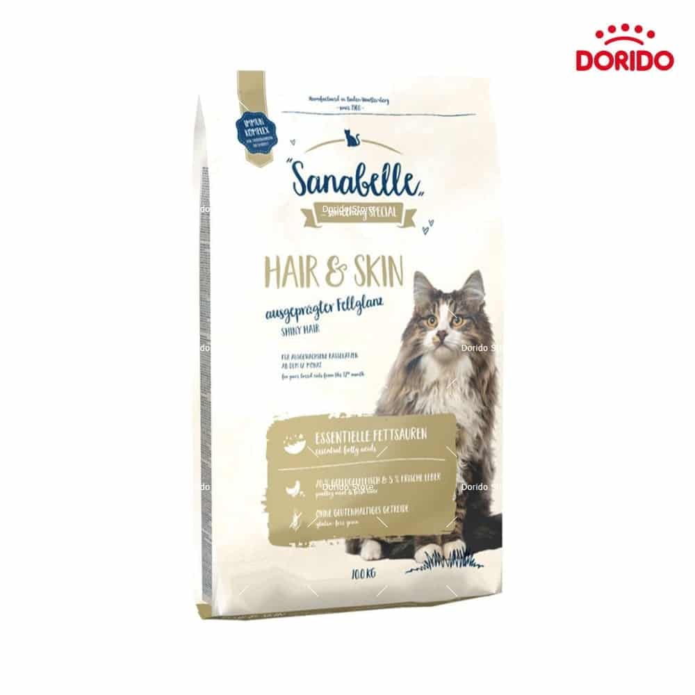 غذای خشک گربه برند سانابل مدل Hair&Skin