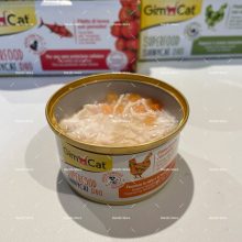 کنسرو غذای گربه جیم کت با طعم مرغ و هویج وزن 70 گرم