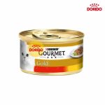 کنسرو غذای گربه گورمت گلد خورشتی با طعم گوشت گاو و مرغ مدل Gourmet Gold Gravy with Beef and Chicken وزن 85 گرم