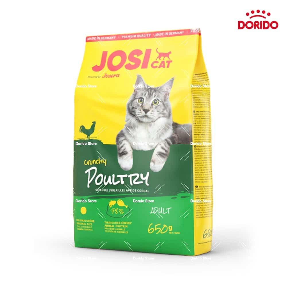 غذای خشک گربه جوسرا مدل JosiCat با طعم مرغ های اهلی