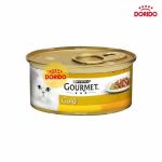 کنسرو غذای گربه گورمت گلد خورشتی با طعم مرغ و جگر مدل Gourmet Gold Gravy with Chicken and Liver وزن 85 گرم