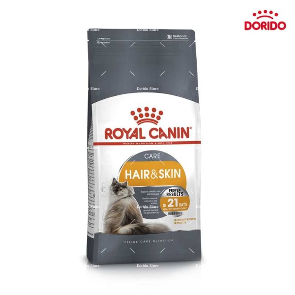 غذای خشک گربه رویال کنین مدل Hair And Skin