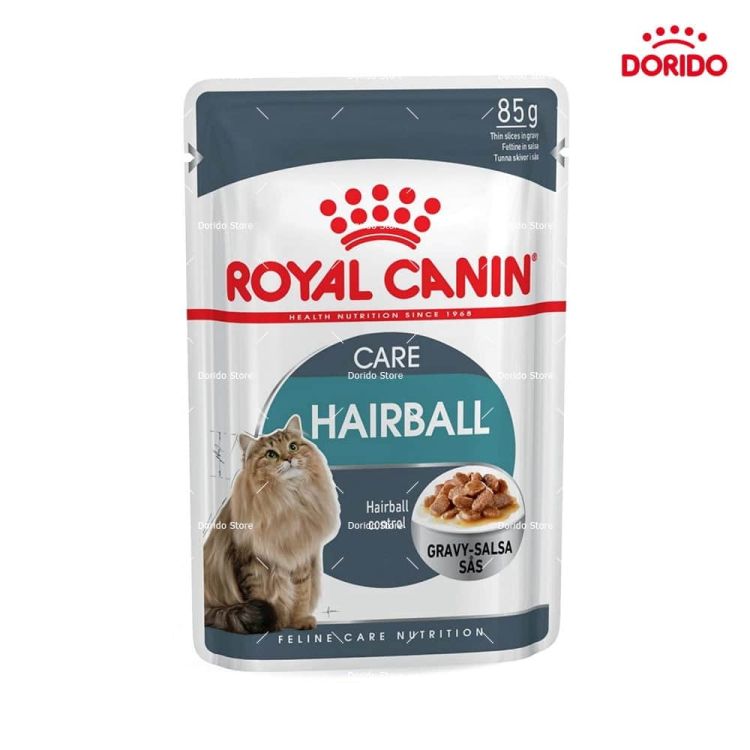 پوچ گربه هیربال رویال کنین مدل Royal Canin Hairball وزن 85 گرم