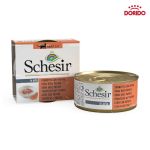 کنسرو غذای گربه شسیر با طعم ماهی تن و پاپایا Schesir Tuna with Papaya