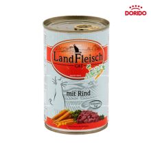کنسرو غذای گربه Landfleisch با طعم گوشت و سبزیجات تازه وزن 400 گرم